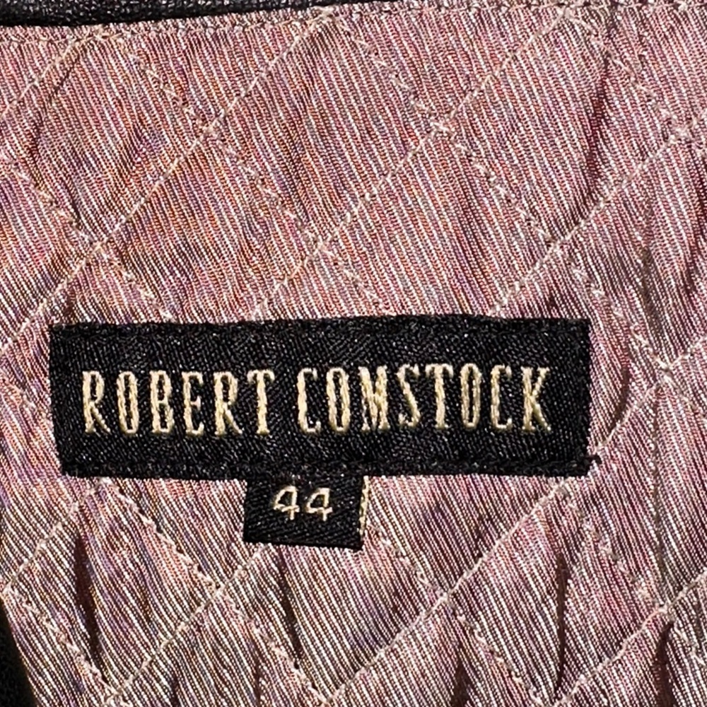 Robert Comstock Leather Black Performance Jacket … - image 5
